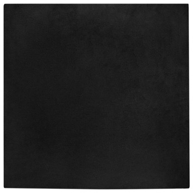 Tepih od umjetnog krzna zeca 200 x 200 cm, poliester, crni