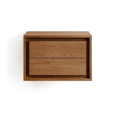 KAVE HOME Zidni ormarić za ispod umivaonika Kenta, 60x40 cm, od masivne tikovine