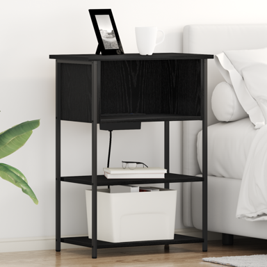 Noćni ormar 55 x 31 x 76 cm, crni hrast