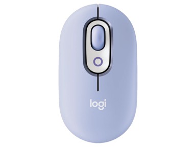 LOGITECH Miš Pop Emoji, bluetooth, ljubičasta