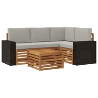 Set vanjskih sofa ovaj set vanjskih sofa izrađen je od čvrstog bagremovog drveta nudi izdržljivo rješenje za sjedenje idealno za okupljanja u vrtu opuštanje uz bazen ili roštiljanje u dvorištu. bagrem poznat po svojoj bogatoj teksturi i otpornosti savršeno spaja dizajn i trajnost čineći ga idealnim za razne vanjske prostore, 5 kom, 59 x 59 x 37 cm, ovaj set vanjskih sofa izrađen je od čvrstog bagremovog drveta, nudi izdržljivo rješenje za sjedenje, idealno za okupljanja u vrtu, opuštanje uz bazen ili roštiljanje u dvorištu. Bagrem, poznat po svojoj bogatoj teksturi i otpornosti, savršeno spaja dizajn i trajnost, čineći ga idealnim za razne vanjske prostore
