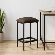 Barska stolica 40 x 32 x 74 cm od konstruiranog drva, sivosmeđa