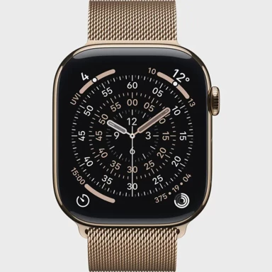 APPLE Pametni sat Watch Series 11, Titan Gold 46 mm, Titanium Case/Milanese Bracelet Gold (M/L), Cellular