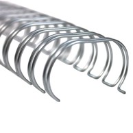 KLIPKO Žičane spirale, 6,4 mm, srebrne