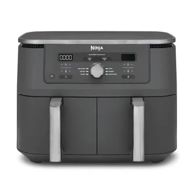 NINJA Friteza na vrući zrak DZ400EU, Dual, 9,5 L, 2470 W, siva