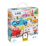 BANANA PANDA Jumbo puzzle Moto, Auti, 3+