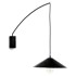 KAVE HOME Crna zidna lampa ø 35 cm Kally 