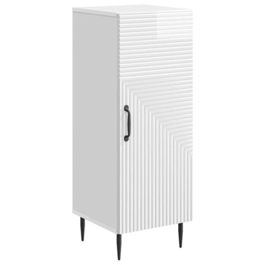 Krevet, 33 x 34,5 x 89,5 cm, visoki sjaj, bijeli