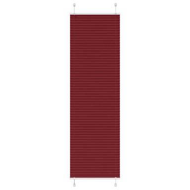 Plisirana zavjesa, 60 x 200 cm, širina tkanine 59,4 cm, poliester, bordo crvena
