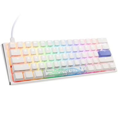DUCKY Tipkovnica One 3 Classic Pure White Mini Gaming, RGB LED - MX-Red (US) DKON2161ST-RUSPDPWWWSC1