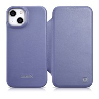 ICARER Kožna maska MagSafe CE Premium s magnetskim preklopom za iPhone 14 Plus, svijetloljubičasta