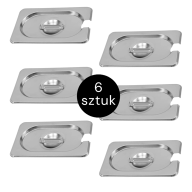 Poklopac za GN 1/9 176 x 108 mm, s izrezom, set od 6