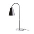 RENDL Stolna lampa, Garbo, 230V, E27 28W, krom, crna