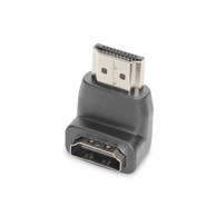 DIGITUS Adapter HDMI M - HDMI Ž 19-pinski kutni AK-330502-000-S, siva