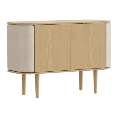 UMAGE Bež/u prirodnoj boji niska komoda u dekoru hrasta, 109x75 cm Treasures