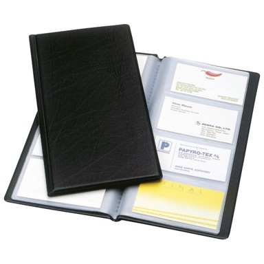 ESSELTE Album za vizitke 568370, 128 kartica, crni
