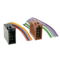 ACV ISO univerzalni muški odvojeni, ISO utičnice na gole žice, napajanje + 4 zvučnika