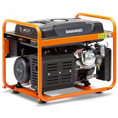 DAEWOO benzinski agregat GDA 7500E 6500 W, 30 l, narančasto-crni