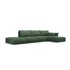 MAZZINI SOFAS Tamno zelena kutna garnitura (desni kut) Vanda, 364x171x85 cm