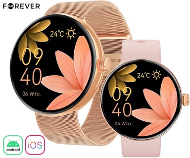 FOREVER Pametni sat ForeVive 5 SB-365, Bluetooth, Android+iOS, IP68, rose gold