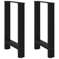 Noge stolića za kavu 2 kom crne 60x(72-73) cm čelik