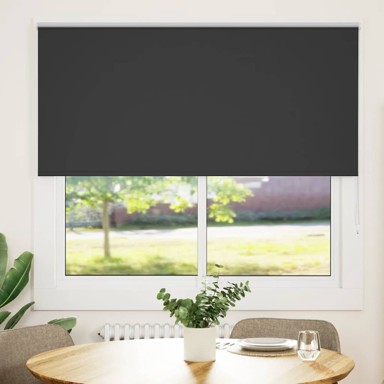 Rolo zavjesa blackout crna 165x130 cm širina tkanine 161,6 cm