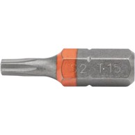 GRANIT TORX bitovi T15, 1/4 inča, 25 mm, S2, 10 kom.