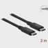 DELOCK Kabel USB4 20 Gbps 2 m, crna