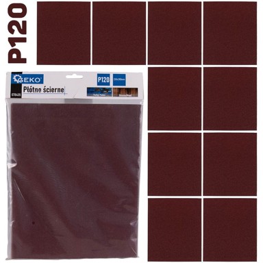 Brusno platno u listu, 230 x 280 mm, P120, 10 kom.