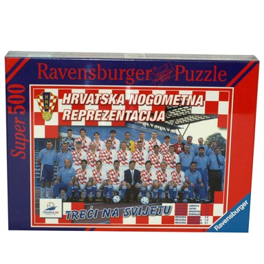 RAVENSBURGER Puzzle Hrvatska nogometna reprezentacija, 500 dijelova, 50x70 cm, 5+