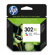 HP Tinta, 302XL High Yield, tri-boje