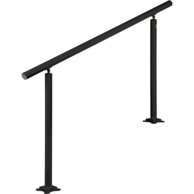 VEVOR Komplet ograde za stepenice podesivog kuta, 152.8 x 91 cm, crna