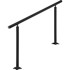 VEVOR Komplet ograde za stepenice podesivog kuta, 152.8 x 91 cm, crna