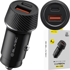 BLAVEC auto punjač BS-03B Carbon USB-A i USB-C QC 3.0 48 W, crni