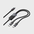 HOCO Kabel 2u1 USB-C na USB-C / USB-C 5A 100W 120 cm U139, crni