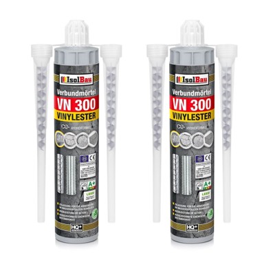 ISOLBAU Kemijsko sidro VN 300 vinilesterski mort, 2 x 300 ml + 4 miješalice