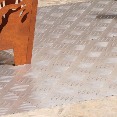 Aluminijske protuklizne ploče 4 kom 90x50 cm