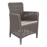 KETER Svjetlo smeđa plastična vrtna fotelja Trenton