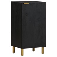 Komoda crna 40x33x75 cm od konstruiranog drva