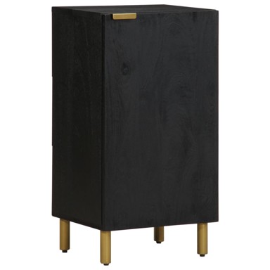Komoda crna 40x33x75 cm od konstruiranog drva