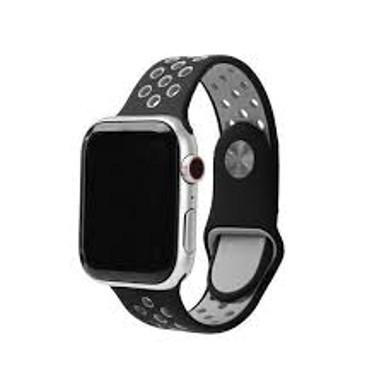 BELINE Zamjenski remen Sport Silicone za Apple Watch, 38/40/41 mm, crno-sivi