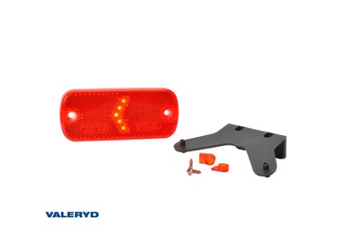 VALERYD Pozicija LED 105,4×67,5×33,8mm crvena Waś 12-30v kabel 240mm 3155081