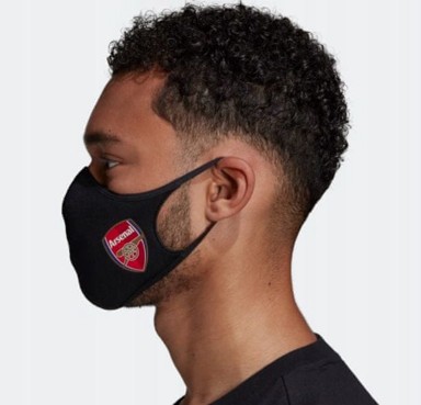 ADIDAS Zaštitne maske 3 kom Arsenal veličina M/L, crne