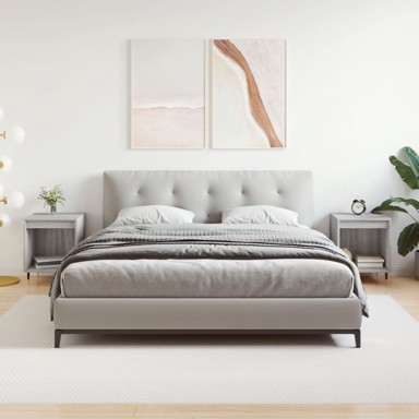 Noćni ormarići 2 kom boja hrasta 40x35x50 cm konstruirano drvo