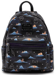 LOUNGEFLY Mini ruksak Disney Classic Clouds AOP