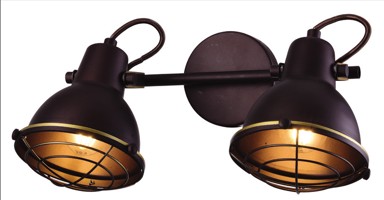 Dekorativna zidna rasvjeta W10145-2, 2xE27, zlatna