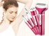 VERKGROUP Bežični epilator i brijač dlačica 4u1 USB, ružičasti