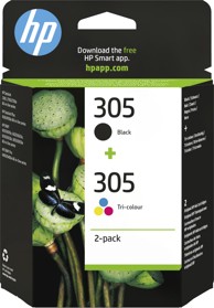 HP Tinta za printer 305 2-Pack 4/1 P/N: 6ZD17AE, CMYK