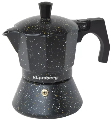 KLAUSBERG Aparat za espresso 6 šalica, crni mramor