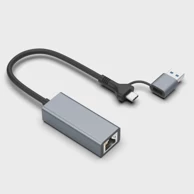 ASONIC Adapter 2u1 USB 3.0 A/C na Ethernet LAN 10/100/1000